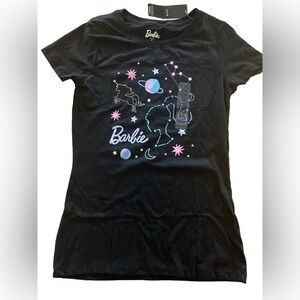 Barbie Galaxy Unicorn Constellation Graphic T-Shirt Women’s Juniors Large NWT